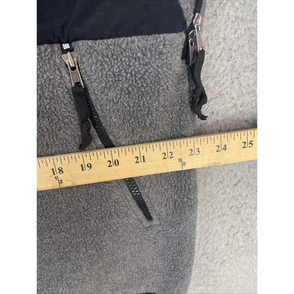 The North Face Denali Jacket Fleece Full Zip Mens Large Gray Black Polartec EUC - Picture 7 of 9